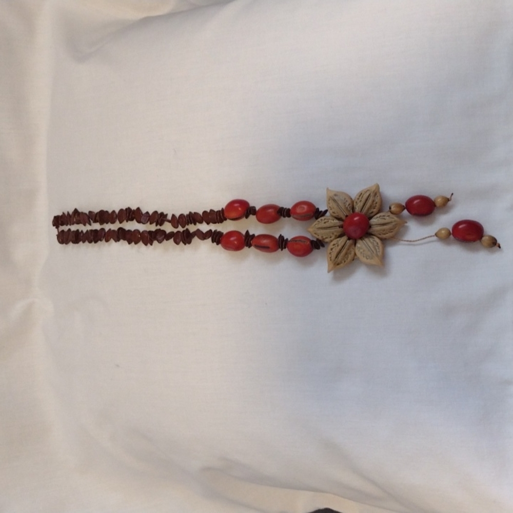 Handmade seed necklace